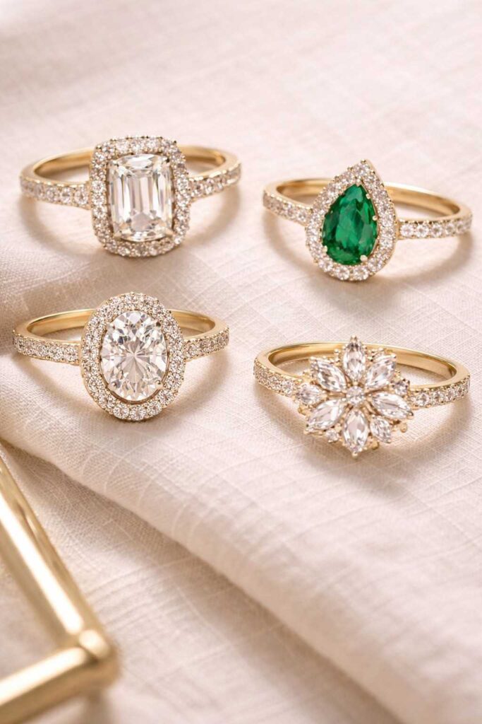 Luxurious-diamond-and-emerald-rings Ring