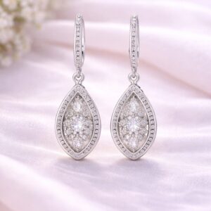 Minola-Marquise-Silver-Earrings