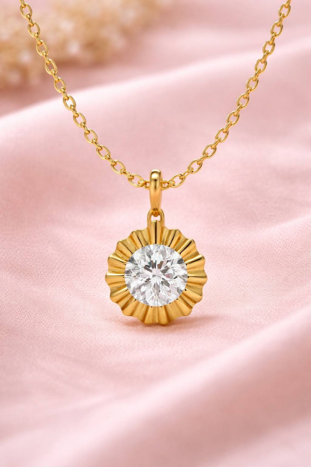 Solene-Sunburst-Golden-Necklace